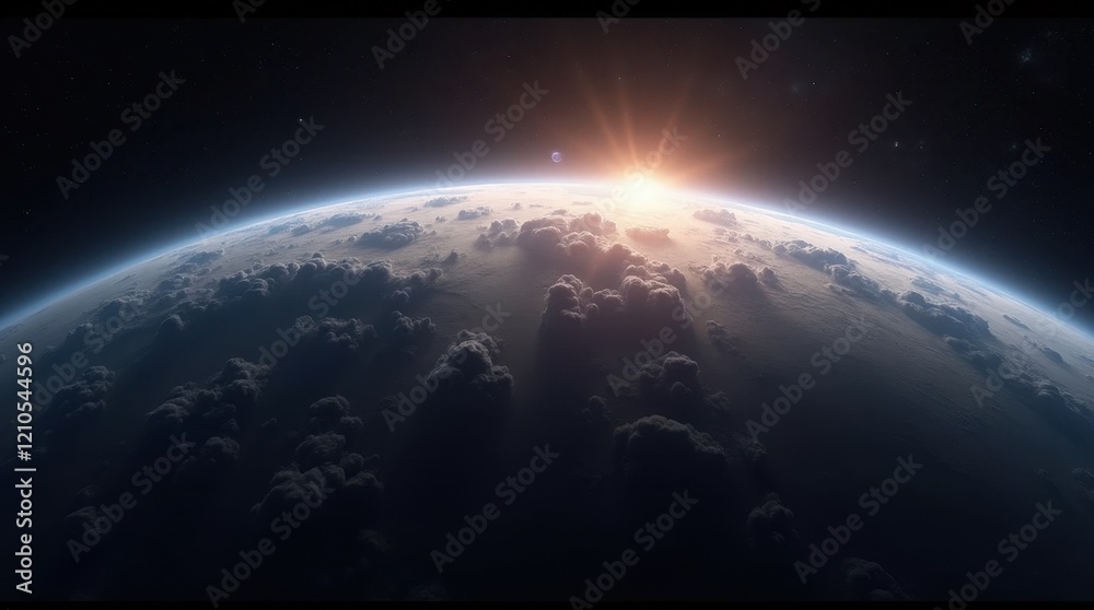 Fototapeta premium Curvature of Earth from Space