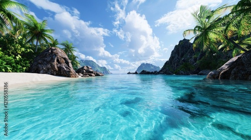 Tranquil Tropical Beach Paradise