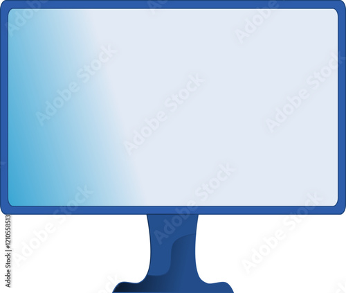 lcd monitor isolated