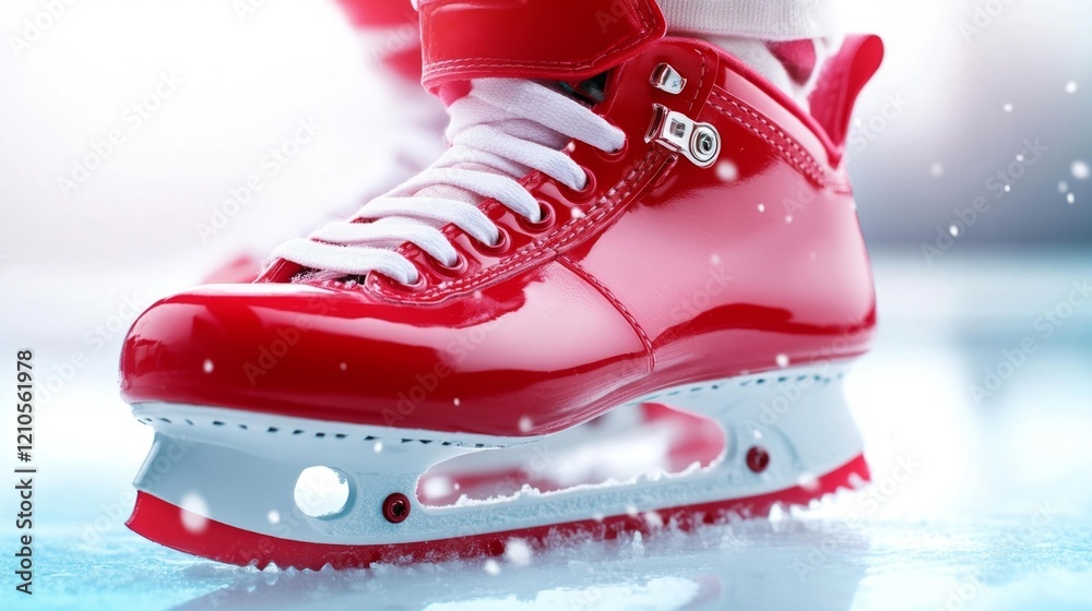 Hockey Skate Isolated on White Background. Generative AI Hockey Skate Isolated on White Background. Generative AI