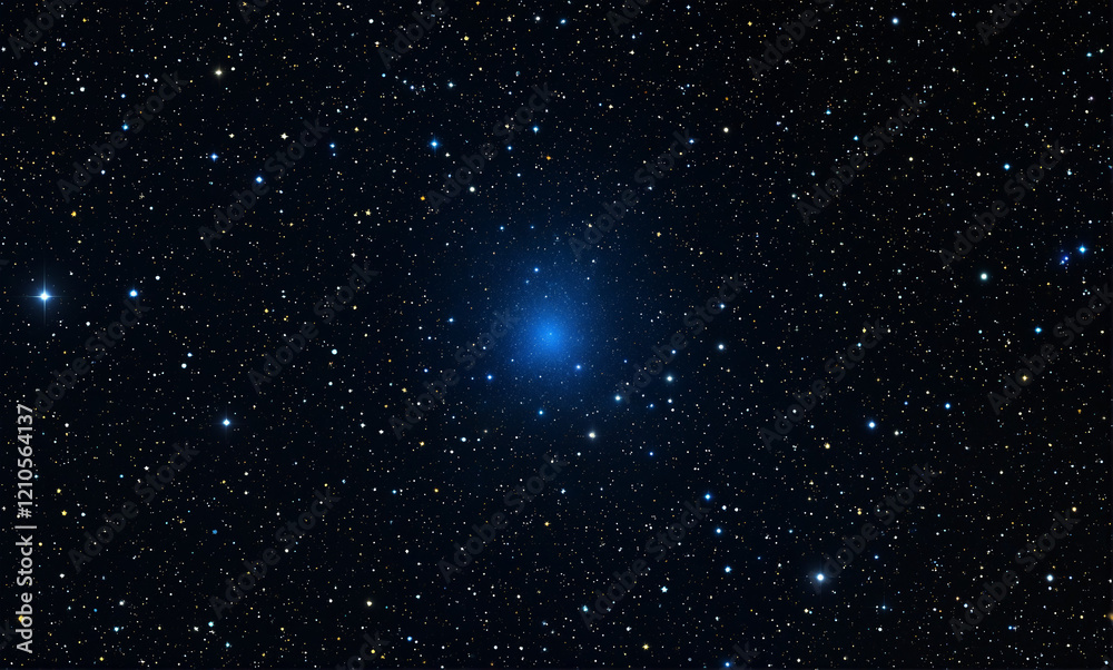 Obraz premium A stunning seamless starfield texture featuring a diverse array of stars in various sizes and colors. The intricate details include high-resolution star textures, detailed background space