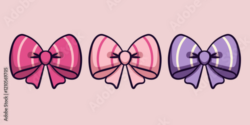 Duża kokarda w paski. Różne wersje kolorystyczne.