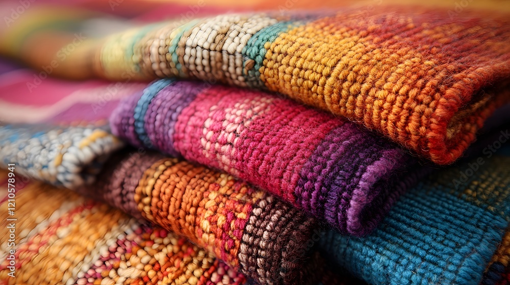 Exploring the Beauty and Craftsmanship of Handwoven Textiles from Salcajß, Guatemala - A Close-Up View of Rich Patterns and Vibrant Colors Exploring the Beauty and Craftsmanship of Handwoven Textiles from Salcajß, Guatemala - A Close-Up View of Rich Patterns and Vibrant Colors