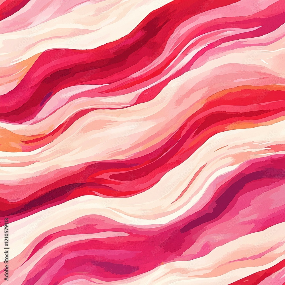 A vibrant wave pattern featuring shades of pink, red, and cream, creating a dynamic and fluid visual experience. A vibrant wave pattern featuring shades of pink, red, and cream, creating a dynamic and fluid visual experience.
