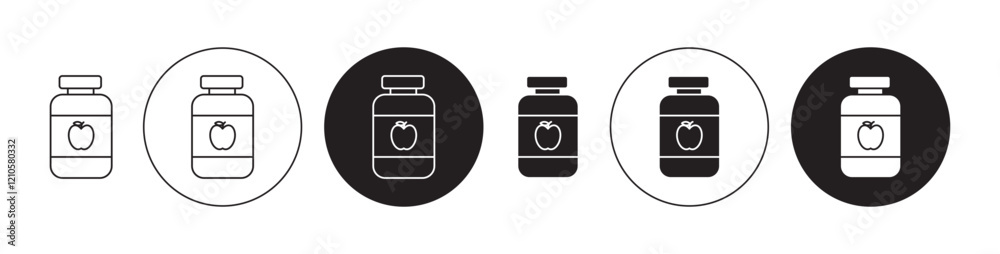 Jam icons set in black filled and stroke line style Jam icons set in black filled and stroke line style