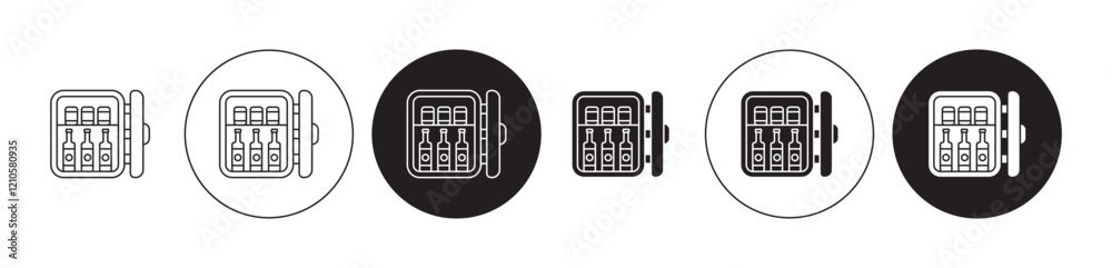 mini bar icons set in black filled and stroke line style mini bar icons set in black filled and stroke line style