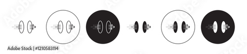 teleport icons set in black filled and stroke line style