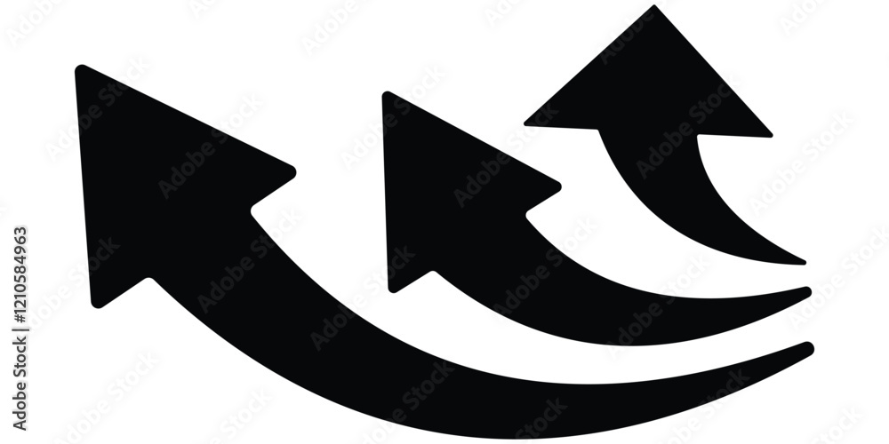 black arrow icon on white background. flat style. arrow icon for your web site design, logo, app, UI. arrow indicated the direction symbol. curved arrow sign. black curved arrow eps 10. black arrow icon on white background. flat style. arrow icon for your web site design, logo, app, UI. arrow indicated the direction symbol. curved arrow sign. black curved arrow eps 10.