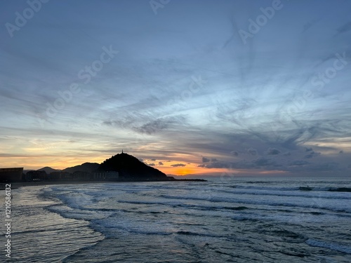 Sunset by the sea