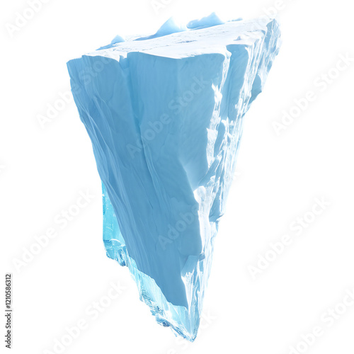 iceberg ice floe isolated on transparent background