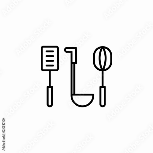 culinary tools icon sign vector