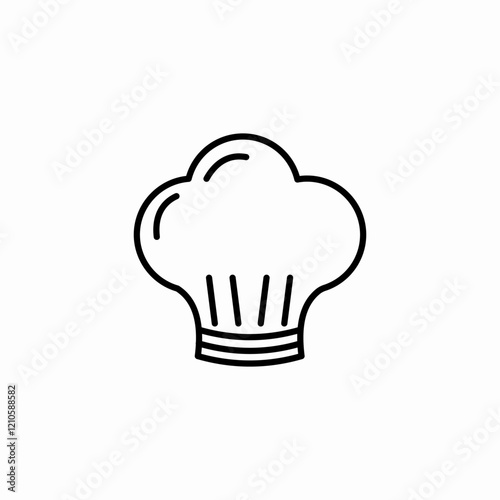 kitchen chef hat icon sign vector