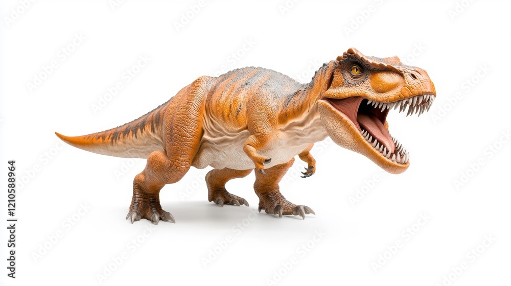 Obraz premium Gorgosaurus Dinosaur Model on White Background. Generative AI