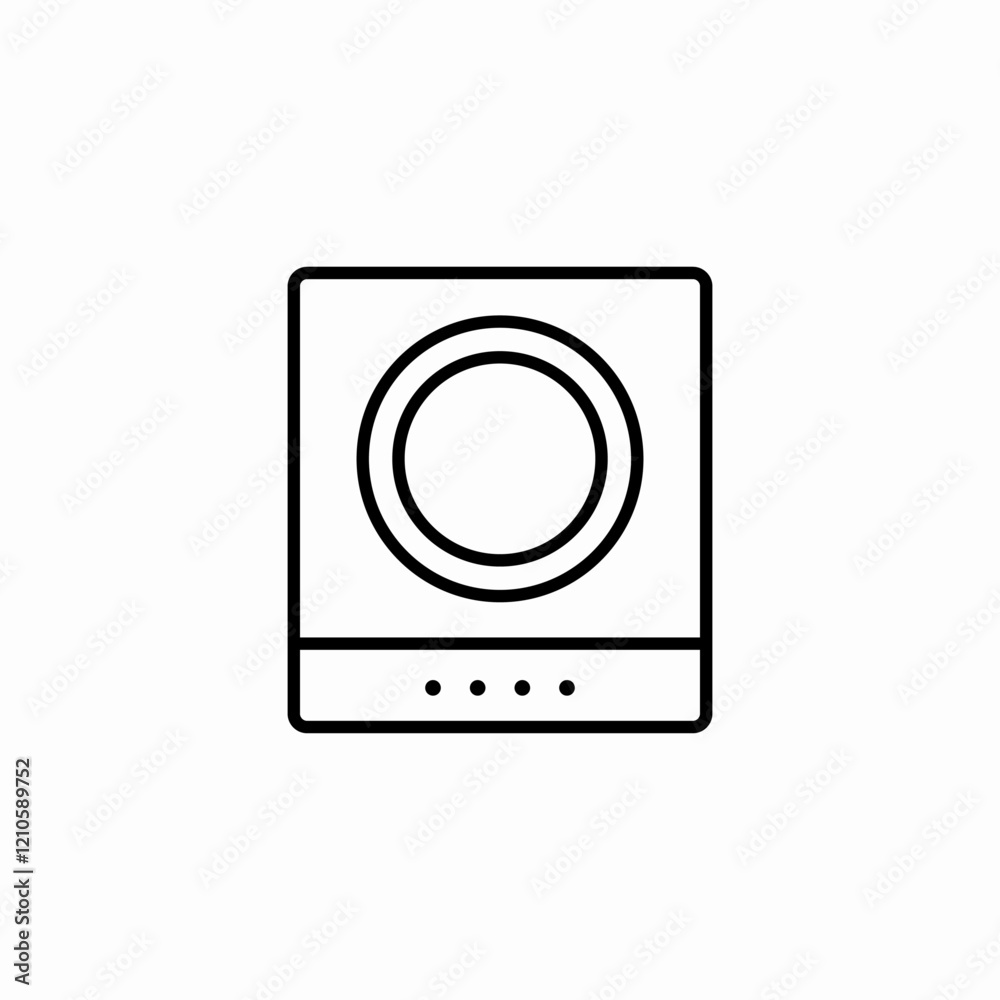 laundry machine icon sign vector laundry machine icon sign vector