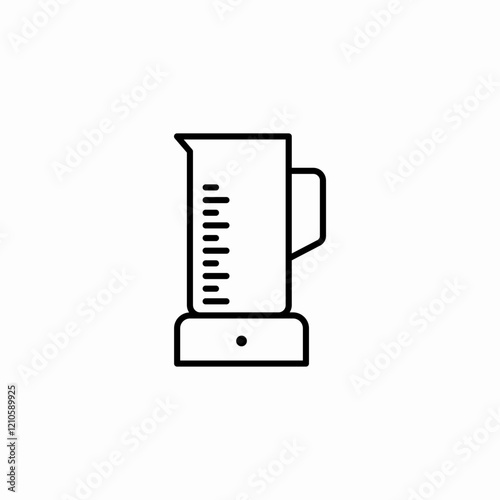 measuring blender tool icon sign vector