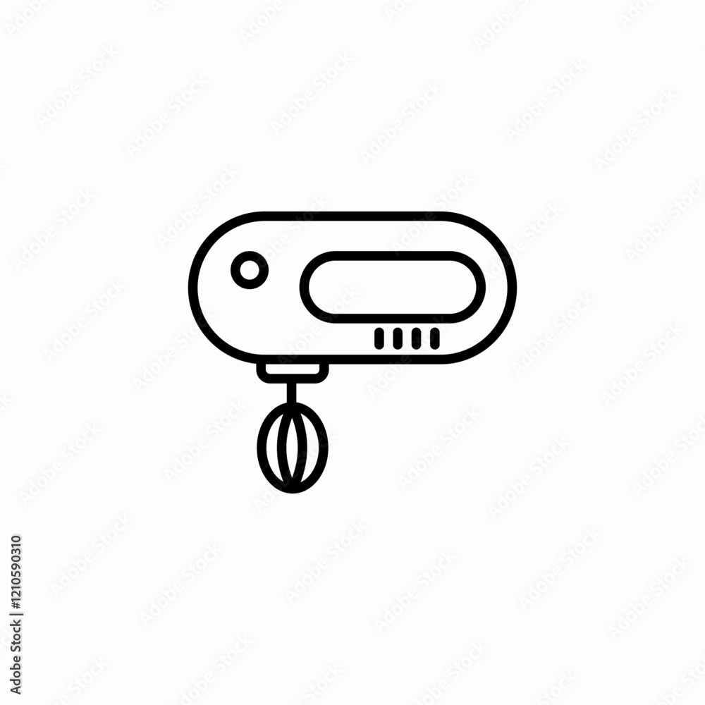 mixer device icon sign vector mixer device icon sign vector