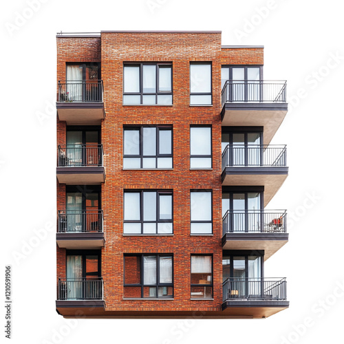 Modern Brick Apartment Building