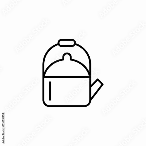 teapot tool icon sign vector