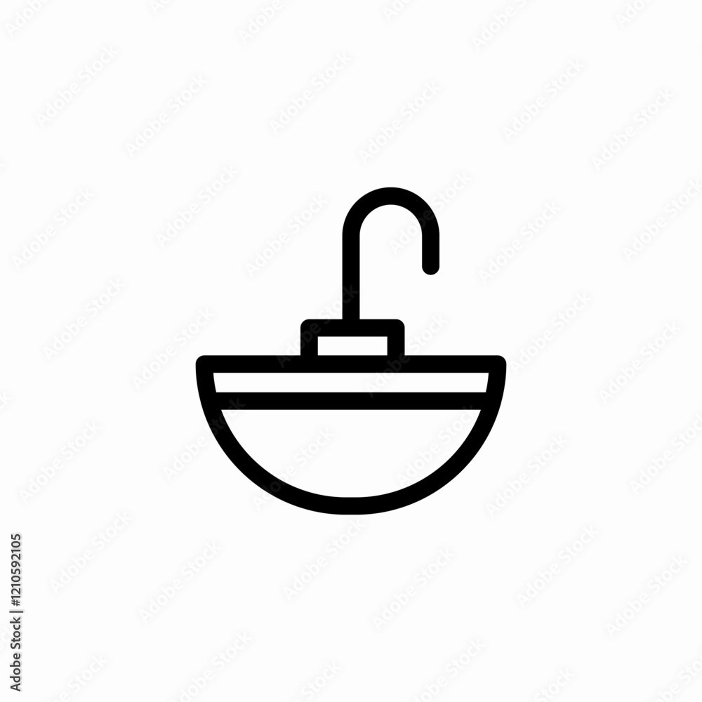 vessel sink icon sign vector vessel sink icon sign vector