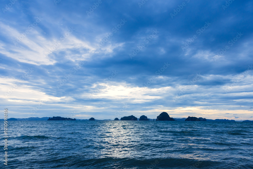 Mountains surrounding Tubkaek Beach, Krabi, Thailand Mountains surrounding Tubkaek Beach, Krabi, Thailand