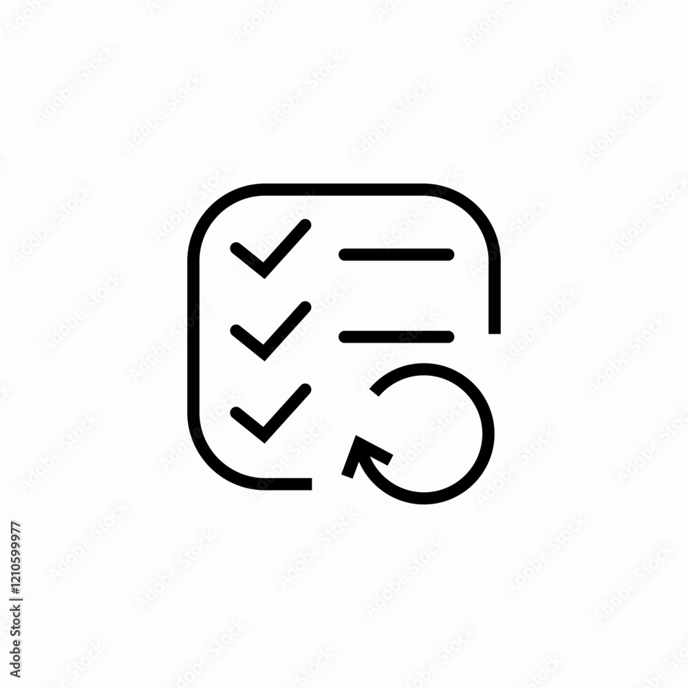 duty task list refresh icon sign vector duty task list refresh icon sign vector