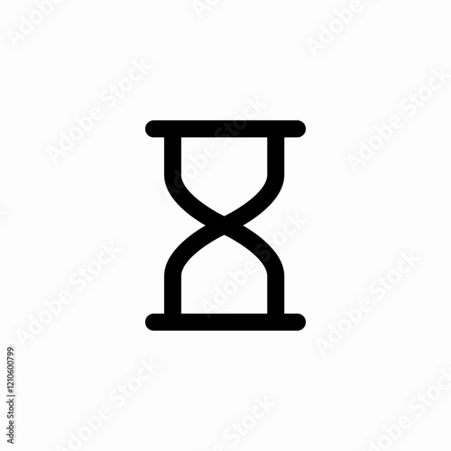 hourglass time icon sign vector