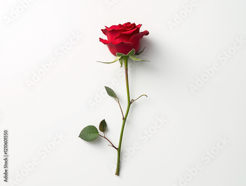 Wallpaper Mural Isolated red rose for Valentine's Day Torontodigital.ca