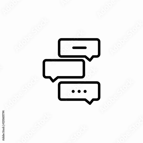 multiple opinions icon sign vector