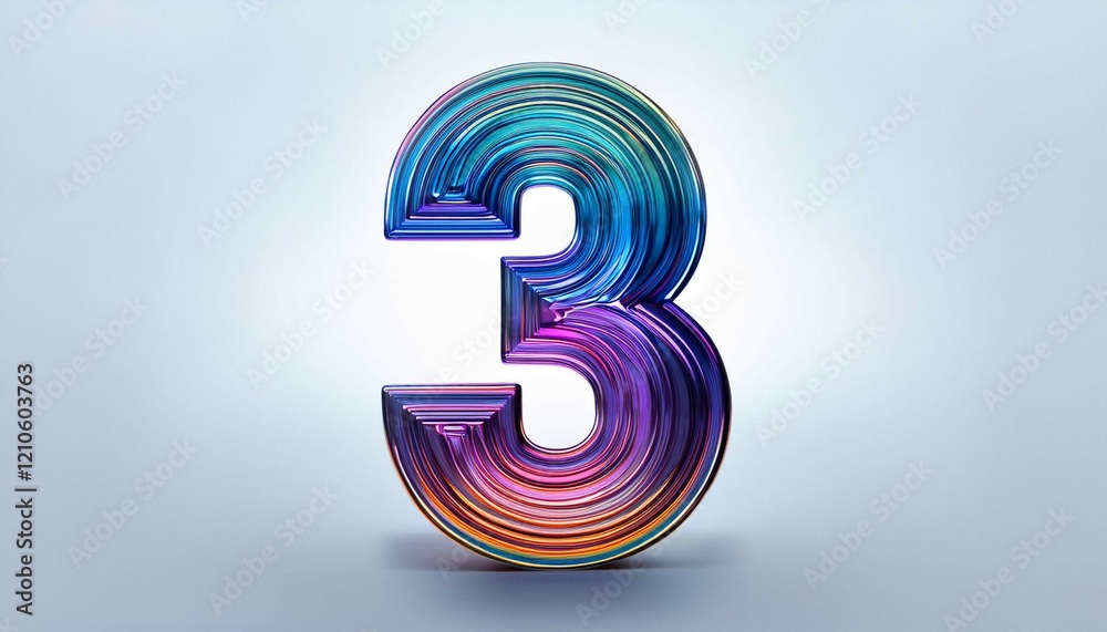 3d number 3 3d number 3