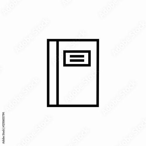 traditional notebook icon sign vector