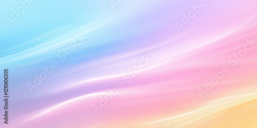 Wallpaper Mural Soft pastel gradient waves in blue, pink, and yellow hues with smooth transitions. abstract and creative background. Torontodigital.ca