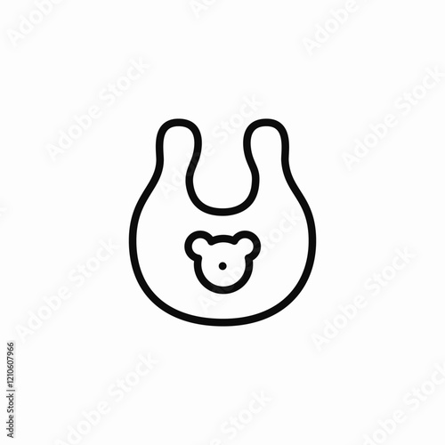 baby bib icon sign vector