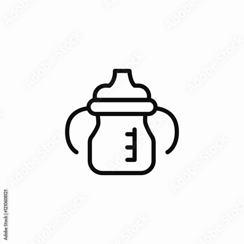 baby bottle icon sign vector
