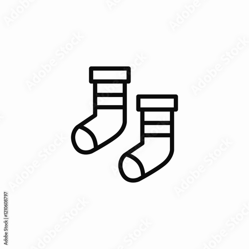 baby socks icon sign vector