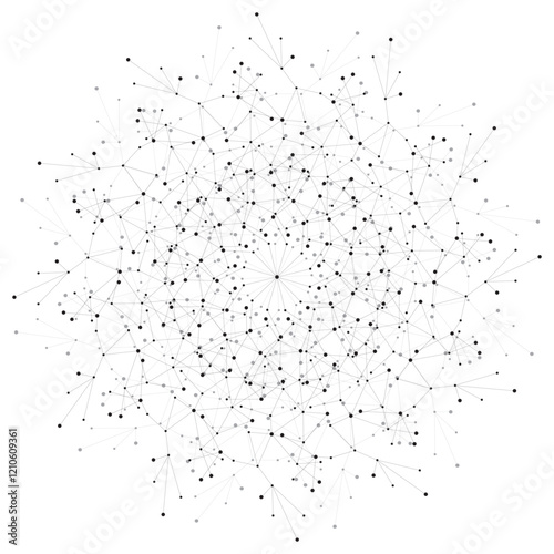connected dots abstract design 