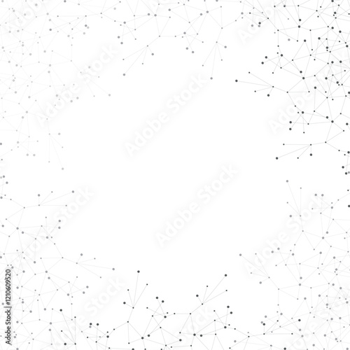 connected dots abstract design 