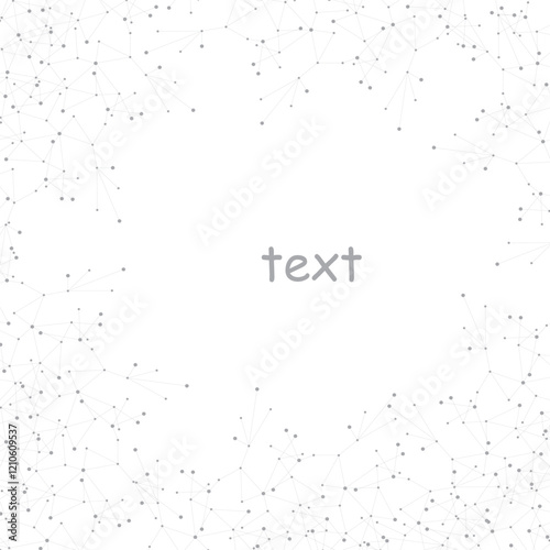connected dots abstract design 
