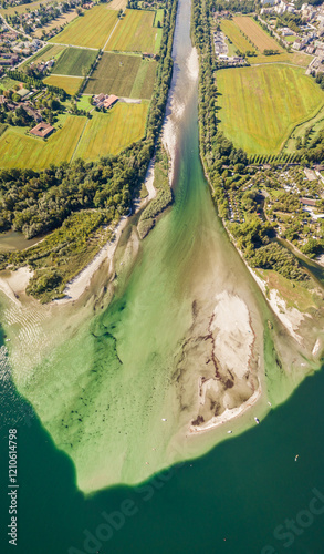 Maggia River Aerial View photo