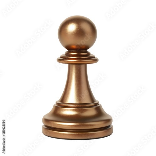 bronze icon of a chess pawn piece