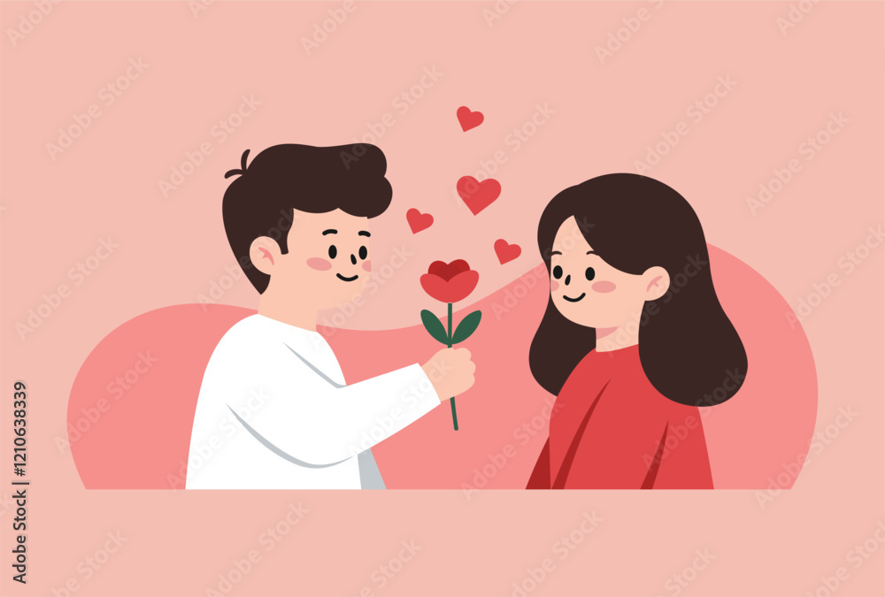 A Sweet Moment of Love and Affection Between a Couple A Sweet Moment of Love and Affection Between a Couple