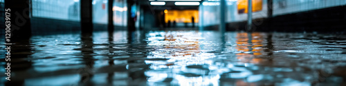 Wallpaper Mural Flooded Underpass Interior with Water Reflections Torontodigital.ca