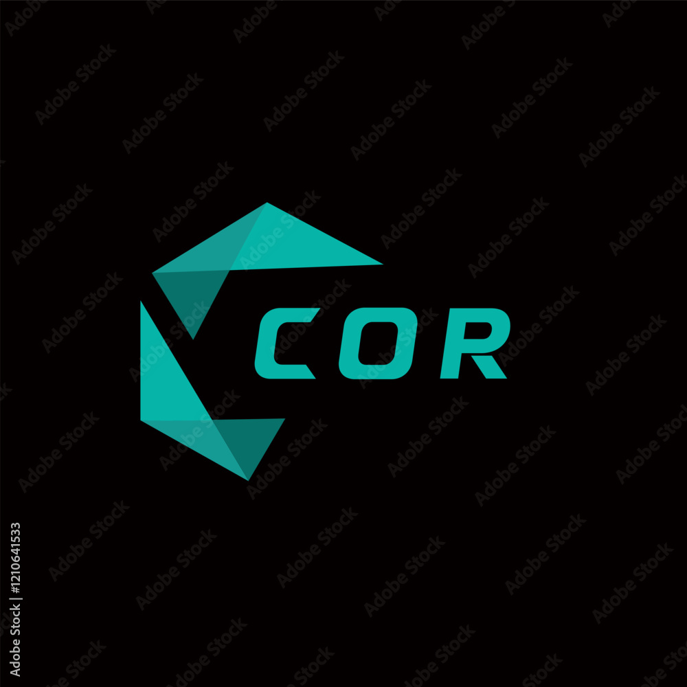 COR creative minimalist letter logo. COR unique vector initials alphabet letter logo design