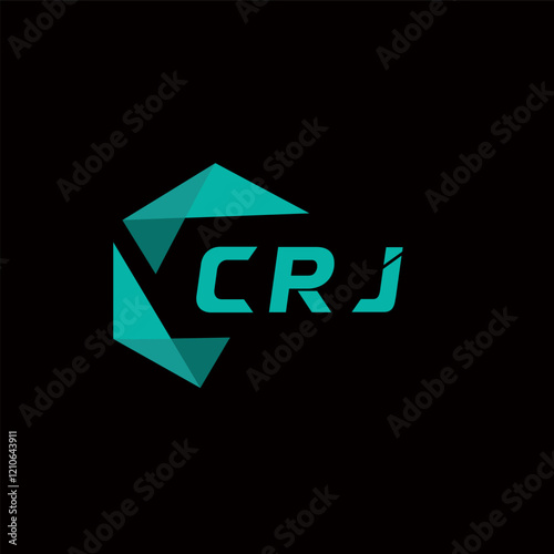 CRJ creative minimalist letter logo. CRJ unique vector initials alphabet letter logo design
