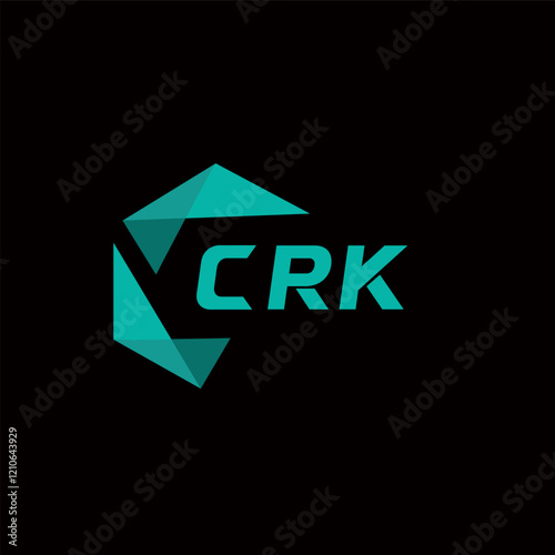 CRK creative minimalist letter logo. CRK unique vector initials alphabet letter logo design photo