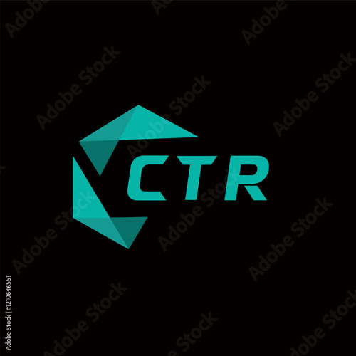 CTR creative minimalist letter logo. CTR unique vector initials alphabet letter logo design