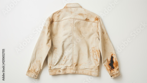 Vintage Jacket with Rust Stains photo