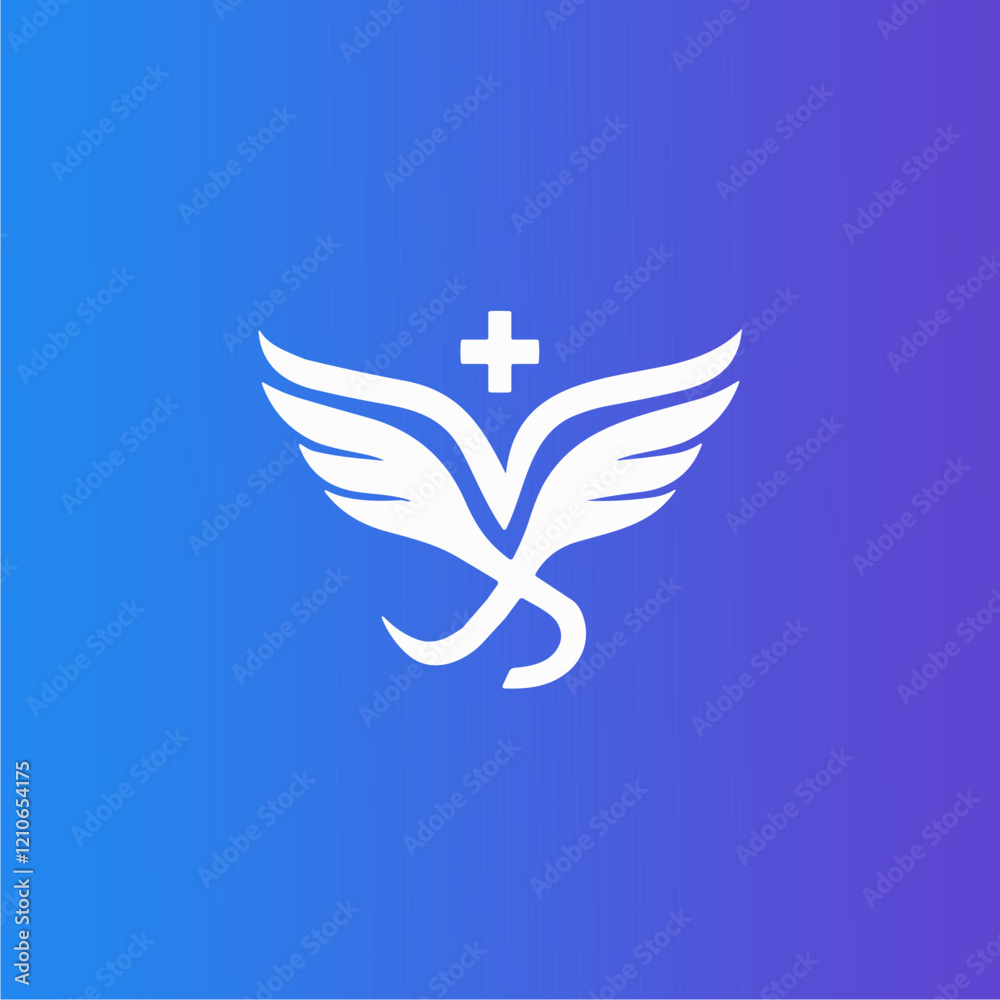Minimalist medical logo in vector Minimalist medical logo in vector