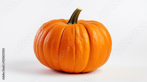 Orange Pumpkin on White Background