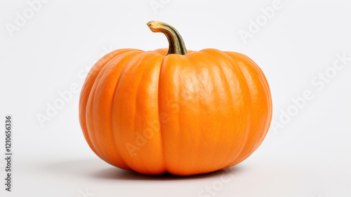 Orange Pumpkin on White Background