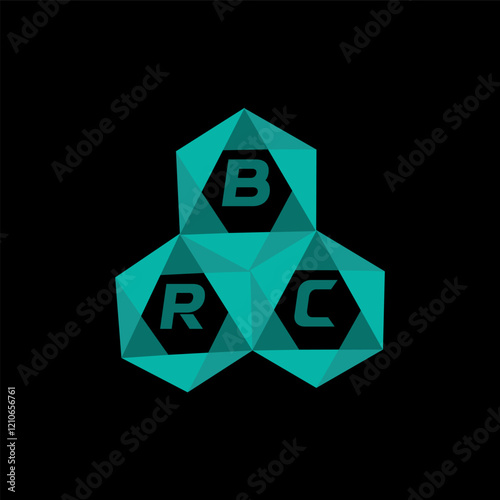 BRC creative minimalist letter logo. BRC unique vector initials alphabet letter logo design